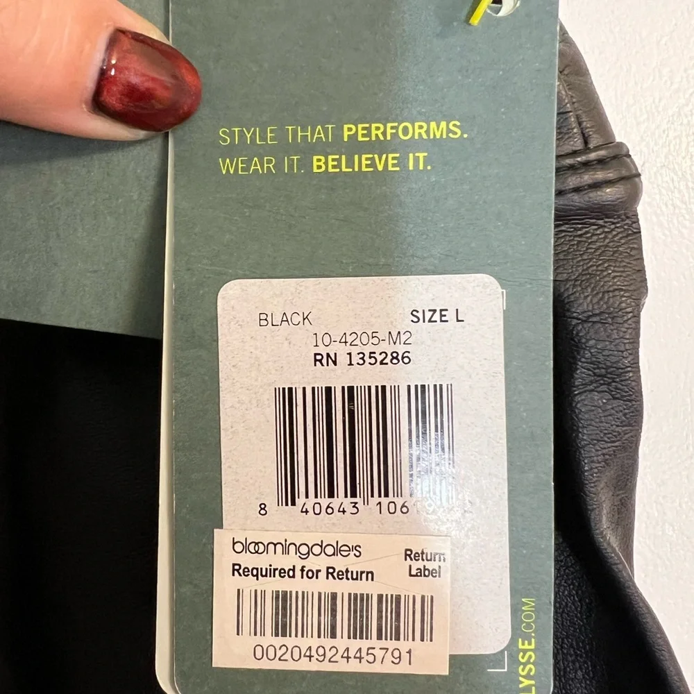 Lysse vegan faux leather leggings size L - Picture 9 of 10